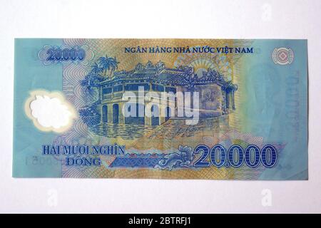 twenty thousand dongs, Vietnamese đồng, Vietnamesischer Dong, VND, Vietnam, Asia Stock Photo