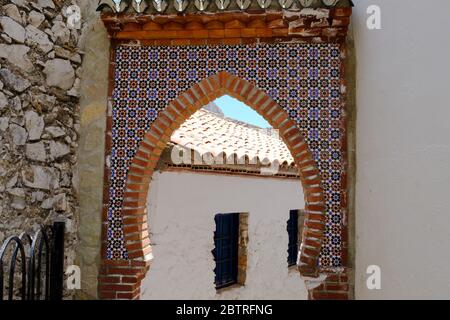 The village of Alfarnate, Axarquia, Malaga, Andalucia, Costa del Sol, Spain, Europe Stock Photo