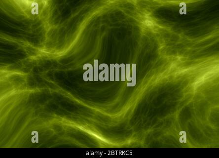 green plasma energy smoke clouds Stock Photo