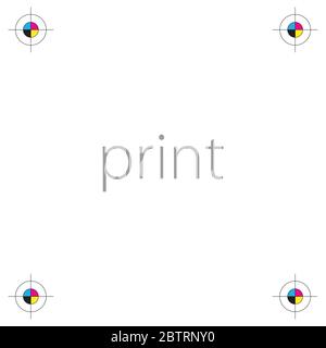 print icon cmyk color vector Stock Vector