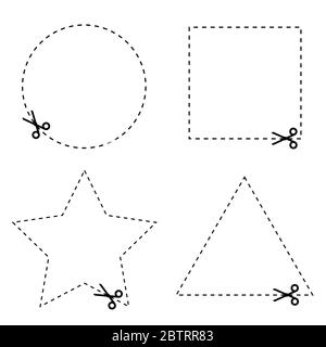 sticker of circle and triangle vector illustration Stock Vector