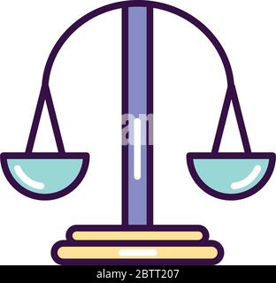 balance scale isolated icon Stock Vector Image & Art - Alamy