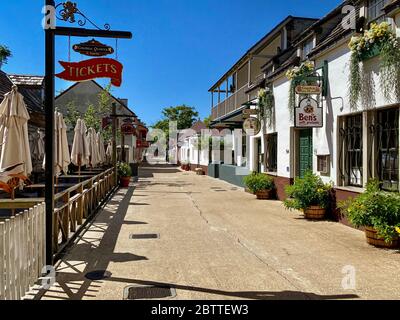 Street scene, St. Augustine, Florida Stock Photo