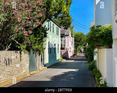 Street scene, St. Augustine, Florida Stock Photo