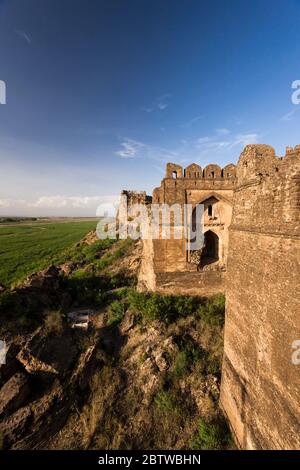 Rohtas Fort, Western Castle wall and Gate, Jhelum District, Punjab Province, Pakistan, South Asia, Asia Stock Photo