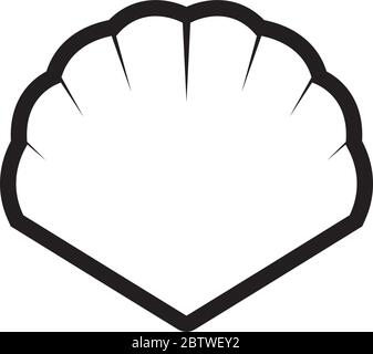 Shell graphic design template vector isolated Stock Vector
