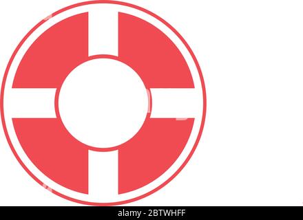 Lifebuoy graphic design template vector isolated Stock Vector