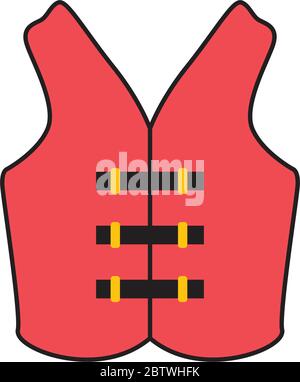 Life jacket graphic design template vector isolated Stock Vector
