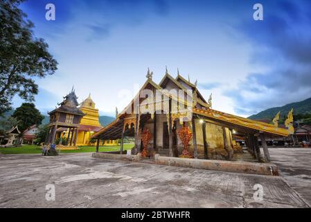 Wat Si Pho Chai Located at Ban Saeng Pha, Na Haeo District Loei province.  it is The old temple of the Sangha is over 400 years old, and is a popular Stock Photo
