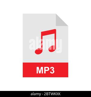 MP3 format file vector icon Stock Vector