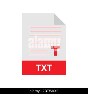 TXT format file vector icon Stock Vector