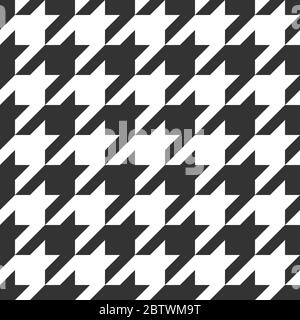 Houndstooth seamless pattern. Vector illustration Stock Vector
