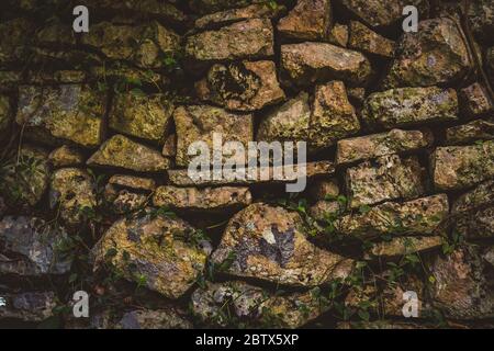 Natural stone texture background, toned in trendy shades. Any purpose backdrop Stock Photo