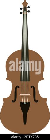 Violin graphic design template vector isolated Stock Vector