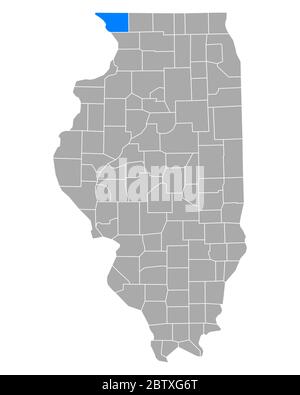 Map of Jo Daviess County, Illinois. Shows townships and public land