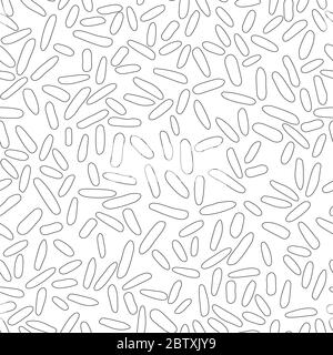 Pattern of contour sticks on a white background. Stock Photo