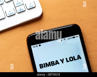 Ukraine. 28th May 2020. In this photo illustration a Bimba y Lola