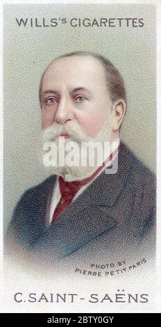 CAMILLE SAINT-SAËNS (1835-1921) French Romantic composer, about 1880. Stock Photo