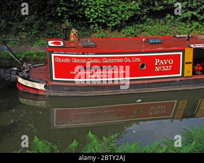 Pavo No 327,Red barge,Grand Union Canal Carrying Co Ltd,registered at Brentford no 503,75977,Port Of London Building,Seething Lane,EC3
