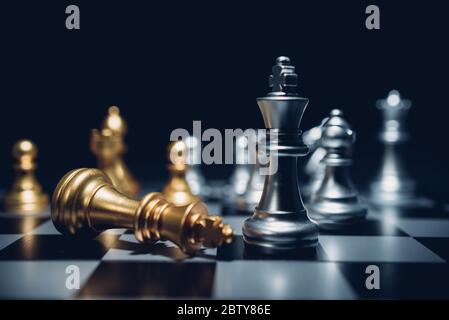 Chess board game concept of business ideas and competition and strategy  plan success meaning Stock Photo - Alamy