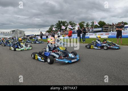 Charles Leclerc karting career 2011. Stock Photo