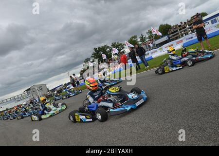 Charles Leclerc karting career 2011. Stock Photo