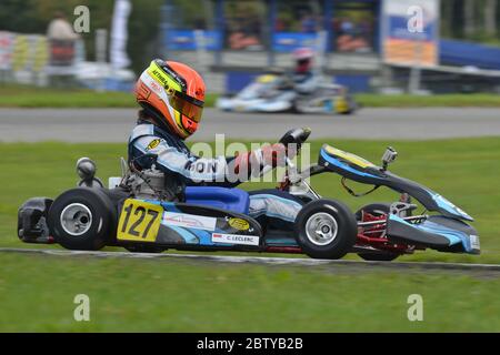 Charles Leclerc karting career 2011. Stock Photo