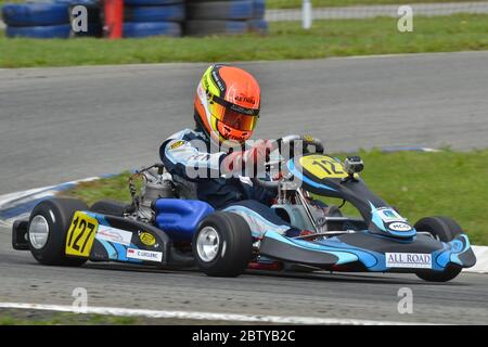 Charles Leclerc karting career 2011. Stock Photo