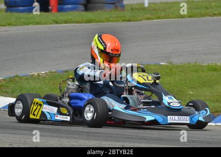 Charles Leclerc karting career 2011. Stock Photo