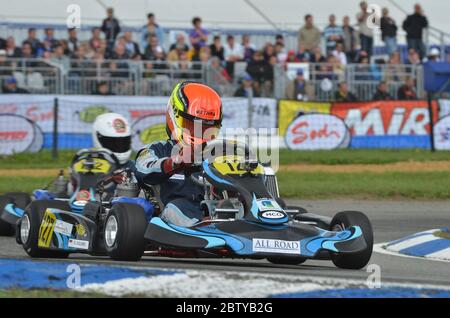 Charles Leclerc karting career 2011. Stock Photo