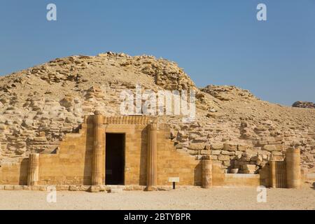Entrance, Pavilion of the South, Step Pyramid Complex, UNESCO World Heritage Site, Saqqara, Egypt, North Africa, Africa Stock Photo