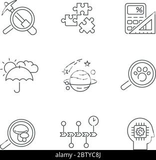 Mycology pixel perfect linear icon Stock Vector Image & Art - Alamy