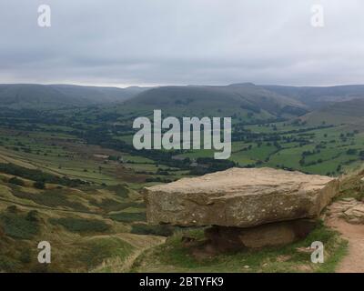 View from Back Tor on the Mam Tor Bridleway, Peak District National Park Stock Photo