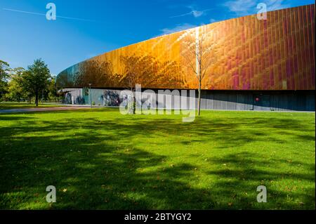 Sportcampus Zuiderpark, The Hague, The Netherlands. Is a multi-award-winning €50 million Sport Centre. The 33,000 m2 sports campus was designed by arc Stock Photo