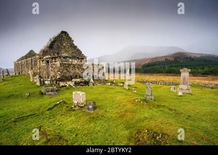 Cill Chriosd (Christ's Church) on the Isle of Skye, Scotland Stock Photo