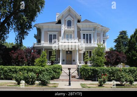 Gable Mansion built 1885, Woodland, California Stock Photo