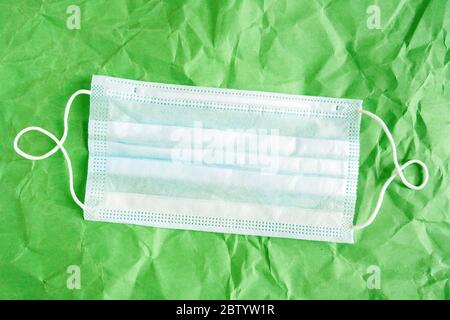 Medical mask top view Stock Photo - Alamy