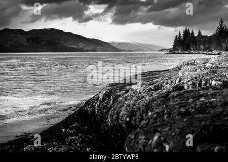 View over Loch Linnhe, Highlands, Scotland Stock Photo