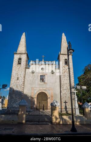 San Juan church, Valladolid, Yucatan, Mexico Stock Photo