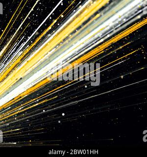 Background of moving lines in style of rain matrix. Motion. Neon lines