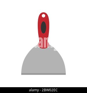 Putty knife tool vector flat illustration Stock Vector