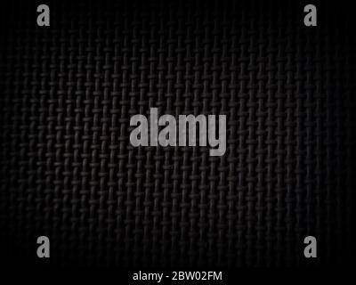 Black fabric texture created on plastic material Stock Photo