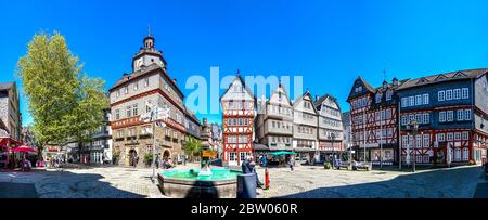 Market in Herborn, Hessen, Germany Stock Photo