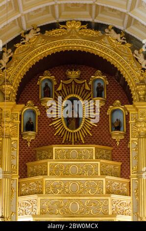 Interior of Saviour of the World Church, Loutolim, Goa, India Stock Photo