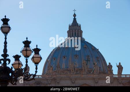 Detail of Saint Peter Basilica in Rome, Italy Stock Photo