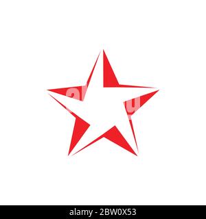 star 3d geometric flat logo vector Stock Vector