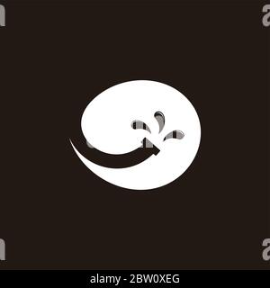 pipe water splash symbol logo vector Stock Vector