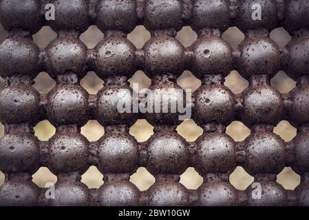 Metal background - round shapes Stock Photo