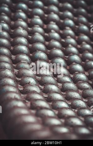 Metal background - round shapes Stock Photo