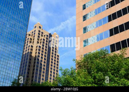 Financial District on 5th Avenue,Birmingham,Alabama,USA Stock Photo